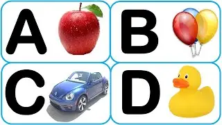 A For Apple B For Baloon C For Cup | ABC with Spelling| ABCD Song| Learn ABC with Spell| Teach ABC|