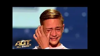 Nervous 14-Y.O. Winner of Romania's Got Talent IN TEARS as He Enters America's Got Talent All-Stars