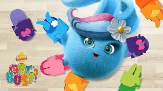 SUNNY BUNNIES - How to Make Sunny Bunnies Slippers | GET BUSY COMPILATION | Cartoons for Children