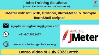 JMeter with InfluxDB, Grafana, BlazeMeter Demo. WhatsApp us on +91-8019952427 to enroll