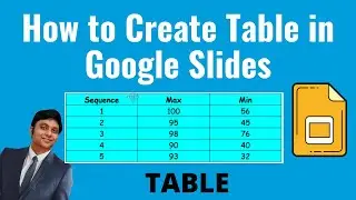 How to Create and Edit Tables in Google Slides -Tutorial 2024