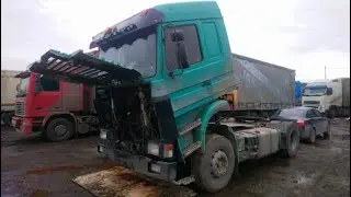 Рейс не удался!) Разбираем тягач. Дальнобой по стоянке)