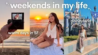 weekends in SF & LA 💛 disneyland, beach sunsets, & dyeing my hair at home