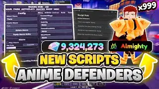 [DUPE] Anime Defenders Script HACK 2024 | Macro + Auto PLAY INF GEMS | AUTO Upgrade ROLLBACK | OP 🦅