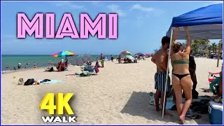 【4K】𝐖𝐀𝐋𝐊 ➜ Fort Lauderdale ☘️ Beach 🇺🇸 USA 🇺🇸  walking tour ! Miami