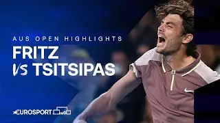 Taylor Fritz v Stefanos Tsitsipas | Round Four | Australian Open 2024 Highlights 🇦🇺