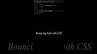 Bouncing ball with CSS.