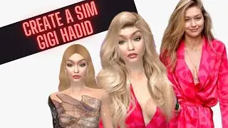 Sims 4| CAS - Gigi Hadid  + CC Folder + Sim Download