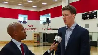 Jakob Poeltl with NBA TV Canada - June 24, 2016