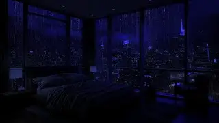 New York Rainy Nights: Embrace Tranquility with Rain Sounds on a Soft Bed 🌧️🛏️