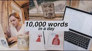 10,000 words in a day (festive novel writing vlog)