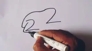 How to draw a Frog 🐸 Frog drawing from number 2 2 / Number drawing