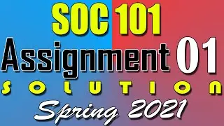 SOC101 Assignment 1 Solution Spring 2021 | SOC101 Assignment 1 Solution 2021