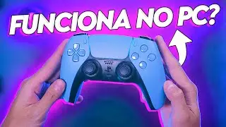 O CONTROLE do PS5 funciona no PC/NOTEBOOK? Review do DualSense!