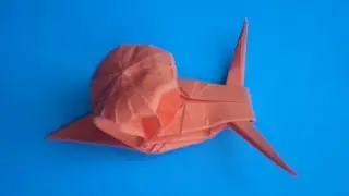 оригами улитка, как сделать оригами улитку // origami snail