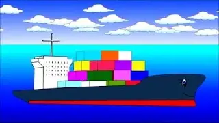 Развивающие мультики про машинки и корабли. Учимся читать по слогам складам. Склад БА