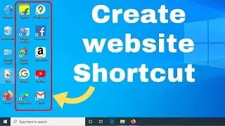 How to Create Website Shortcut on Desktop || Windows ||