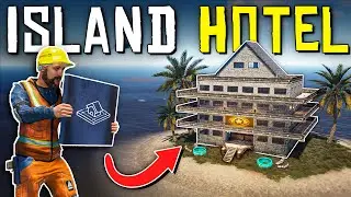 Building a ROLEPLAY HOTEL on an ISLAND - Rust Shop Roleplay