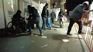 WALKING HARLEM  NEW YORK STREETS AT NIGHT