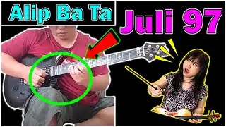 😱 Alip Ba Ta - JULI 97 - Electric Guitar...⁉️ Jess Mancuso Collab | Fingerstyle Guitar | USA ❤️