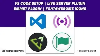 VS Code Setup | Live Server Plugin | Emmet Plugin | Color theme | FontAwesome Library | Tutorial - 3