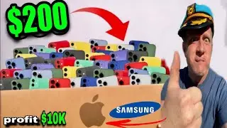 I Bought RETURNED iPhones & Samsung for Cheap and Made Huge Profits 2024