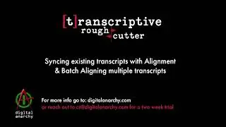 Transcriptive Rough Cutter (3.0) - Single and Batch Alignment