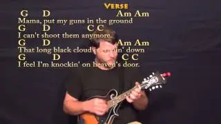 Knocking On Heaven's Door (Bob Dylan) Mandolin Cover Lesson with Chords/Lyrics