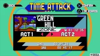 Sonic Mania Green Hill Act 1 Speedrun 44.78 (Knuckles)