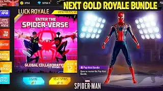 NEXT GOLD ROYALE BUNDLE FREE FIRE | FREE FIRE SPIDERMAN COLLABORATION REWARDS | OB40 UPDATE FREEFIRE