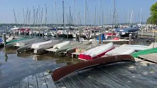 4K 1Hour Scenic, Lake Minnetonka, Boat Launch Wayzata