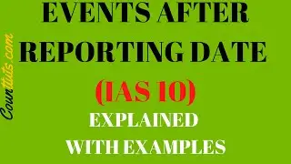 Events after the reporting period (IAS 10) | Explained with Examples