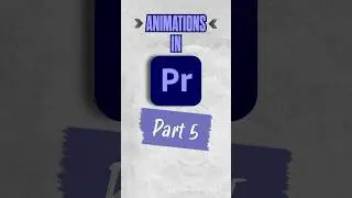 How to Make Easy Animations in Adobe Premiere Pro - Part 5 #youtubeshorts