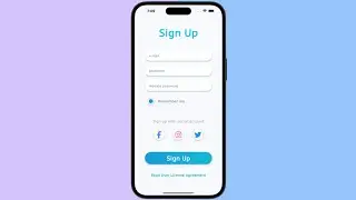 Flutter Sign Up Screen UI | Sign Up Screen in Flutter 