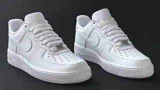 HOW TO BAR LACE NIKE AIR FORCE 1 (STRAIGHT WAY)
