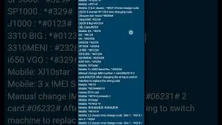 All China Mobile Imei Change Code #reels #mobilerepairing #imeinull #imeichange #imeirepair #imei
