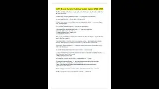 Summary CDA Exam Review Solution Guide Latest 2022/2023 pdf