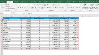 Shading alternate rows dynamically to improve readability in Excel