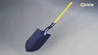 Shovel - HardSurface 3D Modelling  & Rendering || Industrial 3D Design Tutorial in Blender