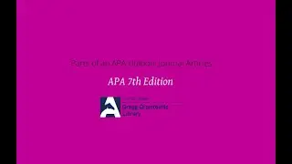 APA Journal Articles Citations - with and without DOIs (7th Edition) - Reference List