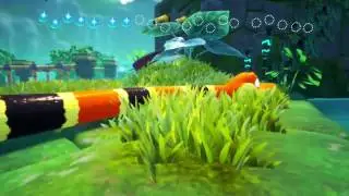Snake Pass! Level 8 - Fumbling Falls Walkthrough All Collectibles/Coins (Nintendo Switch)