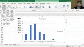 How to make a histogram and Frequency Polygon in EXCEL