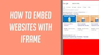 How to embed other Websites with iFrame in HTML