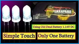 Flashlight Making 1.5V Old Dead Battery | Voltage Booster Circuit | Joule Theft Circuit