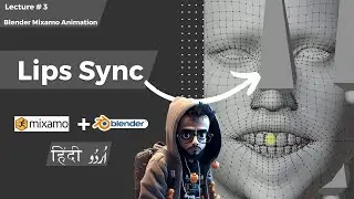 How to Add Aduio with Lips Sync | Blender Mixamo Animation | Lecture 3