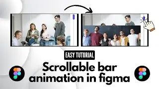 Scrollable bar animation in figma | Draggable bar in figma | Easy figma tutorials | animation