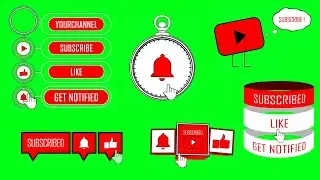 YouTube Subscribe Green Screen Animation #2 | Graphics & Animation