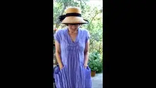 Vogue 8813 : Marcy Tilton's little Vintage French Housedress in violet linen