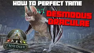 ARK: Fjordur | How To PERFECT Tame A Max Level DESMODUS | On 1x Taming! Full Guide!