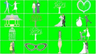 Wedding Elements Green screen Video_Part  2